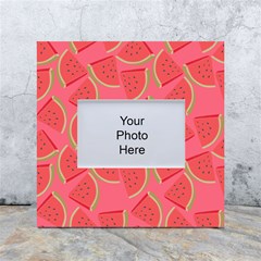 Watermelon Background Watermelon Wallpaper White Box Photo Frame 4  X 6 