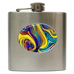 Rolling In The Deep Hip Flask (6 Oz) by GardenOfOphir