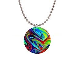 Fluid Forms 1  Button Necklace by GardenOfOphir