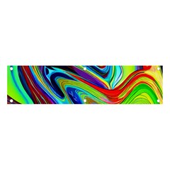 Fluid Forms Banner And Sign 4  X 1  by GardenOfOphir