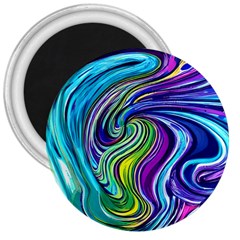 Waves Of Color 3  Magnets by GardenOfOphir