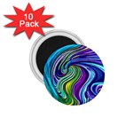 Waves Of Color 1.75  Magnets (10 pack)  Front