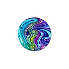 Waves Of Color Golf Ball Marker by GardenOfOphir