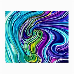 Waves Of Color Small Glasses Cloth (2 Sides) by GardenOfOphir