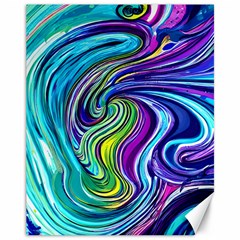 Waves Of Color Canvas 11  X 14  by GardenOfOphir