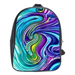 Waves Of Color School Bag (Large) Front