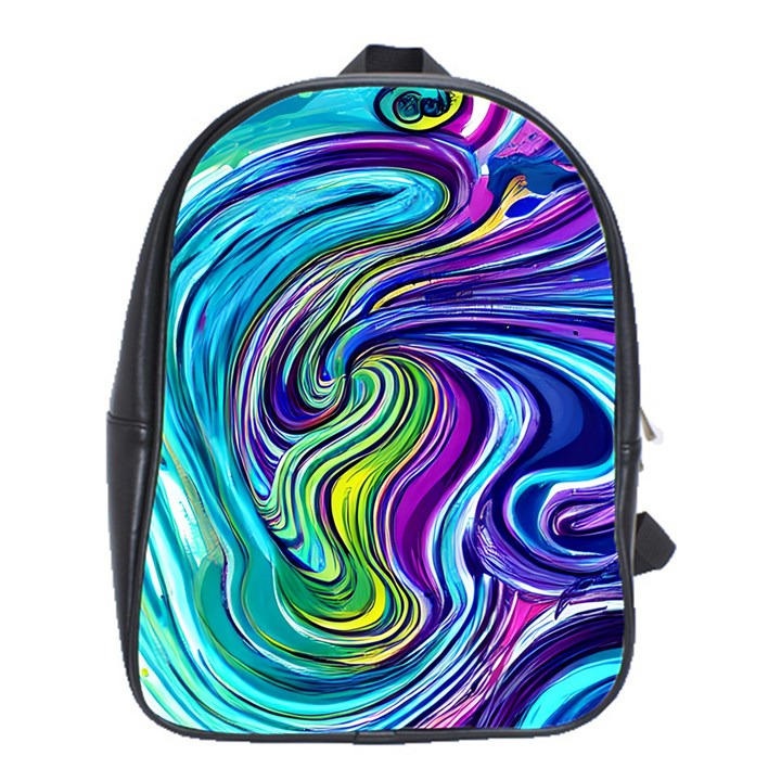 Waves Of Color School Bag (Large)