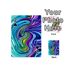 Waves Of Color Playing Cards 54 Designs (mini) by GardenOfOphir