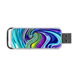 Waves Of Color Portable USB Flash (Two Sides) Back