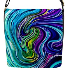 Waves Of Color Flap Closure Messenger Bag (s) by GardenOfOphir