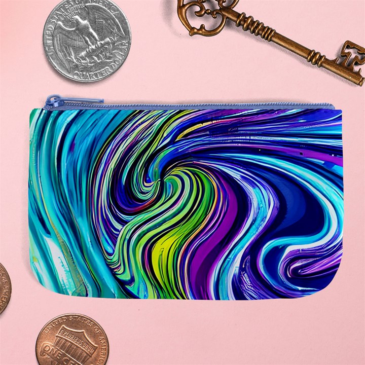 Waves Of Color Large Coin Purse