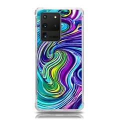 Waves Of Color Samsung Galaxy S20 Ultra 6 9 Inch Tpu Uv Case by GardenOfOphir