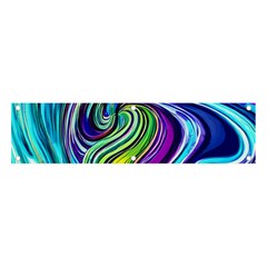 Waves Of Color Banner And Sign 4  X 1  by GardenOfOphir