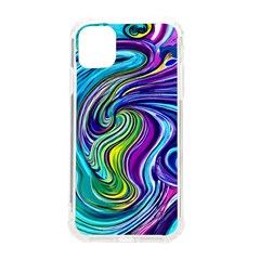 Waves Of Color Iphone 11 Tpu Uv Print Case by GardenOfOphir