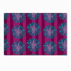 Art Floral Pattern Flower Seamless Decorative Postcard 4 x 6  (pkg Of 10) by Wegoenart