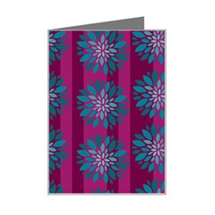 Art Floral Pattern Flower Seamless Decorative Mini Greeting Card by Wegoenart