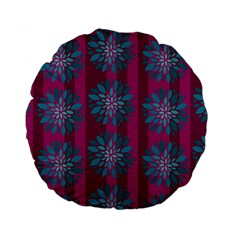 Art Floral Pattern Flower Seamless Decorative Standard 15  Premium Round Cushions by Wegoenart