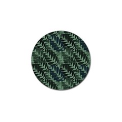 Background Pattern Leaves Texture Design Wallpaper Golf Ball Marker (10 Pack) by Wegoenart