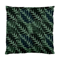 Background Pattern Leaves Texture Design Wallpaper Standard Cushion Case (one Side) by Wegoenart