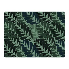 Background Pattern Leaves Texture Design Wallpaper Premium Plush Fleece Blanket (mini) by Wegoenart