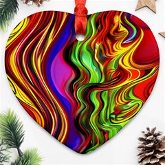 Swirls And Curls Ornament (heart) by GardenOfOphir