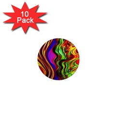 Swirls And Curls 1  Mini Magnet (10 Pack)  by GardenOfOphir