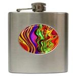 Swirls And Curls Hip Flask (6 oz) Front