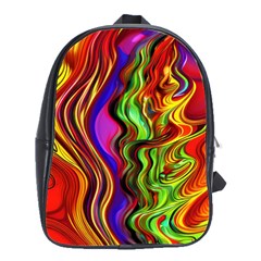 Swirls And Curls School Bag (large) by GardenOfOphir