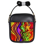 Swirls And Curls Girls Sling Bag Front