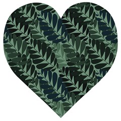 Background Pattern Leaves Texture Design Wallpaper Wooden Puzzle Heart by Wegoenart