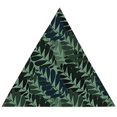 Background Pattern Leaves Texture Design Wallpaper Wooden Puzzle Triangle by Wegoenart