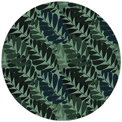 Background Pattern Leaves Texture Design Wallpaper Wooden Puzzle Round by Wegoenart