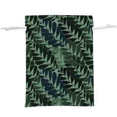 Background Pattern Leaves Texture Design Wallpaper Lightweight Drawstring Pouch (xl) by Wegoenart