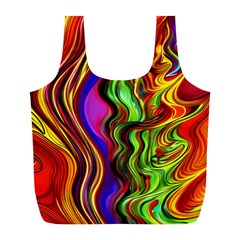 Swirls And Curls Full Print Recycle Bag (l) by GardenOfOphir