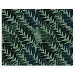 Background Pattern Leaves Texture Design Wallpaper One Side Premium Plush Fleece Blanket (Medium) 60 x50  Blanket Front