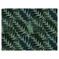 Background Pattern Leaves Texture Design Wallpaper One Side Premium Plush Fleece Blanket (extra Small) by Wegoenart