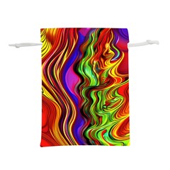 Swirls And Curls Lightweight Drawstring Pouch (l) by GardenOfOphir