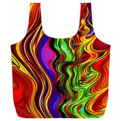 Swirls And Curls Full Print Recycle Bag (xxl) by GardenOfOphir