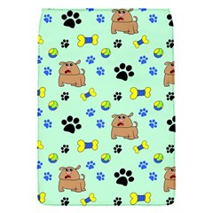 Dog Pattern Seamless Blue Background Scrapbooking Removable Flap Cover (s) by Wegoenart