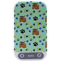 Dog Pattern Seamless Blue Background Scrapbooking Sterilizers by Wegoenart