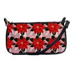 Poinsettia Pattern Seamless Pattern Christmas Xmas Shoulder Clutch Bag Front