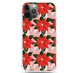 Poinsettia Pattern Seamless Pattern Christmas Xmas Iphone 12 Pro Max Tpu Uv Print Case by Wegoenart