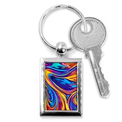 Dancing In The Liquid Light Key Chain (rectangle) by GardenOfOphir