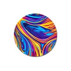 Dancing In The Liquid Light Magnet 3  (round) by GardenOfOphir