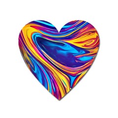 Dancing In The Liquid Light Heart Magnet by GardenOfOphir