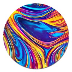 Dancing In The Liquid Light Magnet 5  (round) by GardenOfOphir