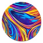 Dancing In The Liquid Light Magnet 5  (Round) Front