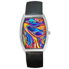 Dancing In The Liquid Light Barrel Style Metal Watch by GardenOfOphir