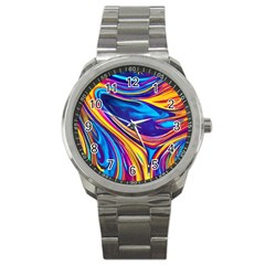 Dancing In The Liquid Light Sport Metal Watch by GardenOfOphir