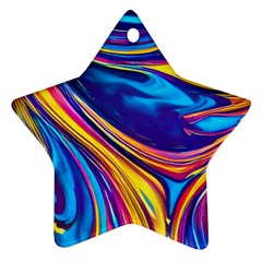 Dancing In The Liquid Light Star Ornament (two Sides)